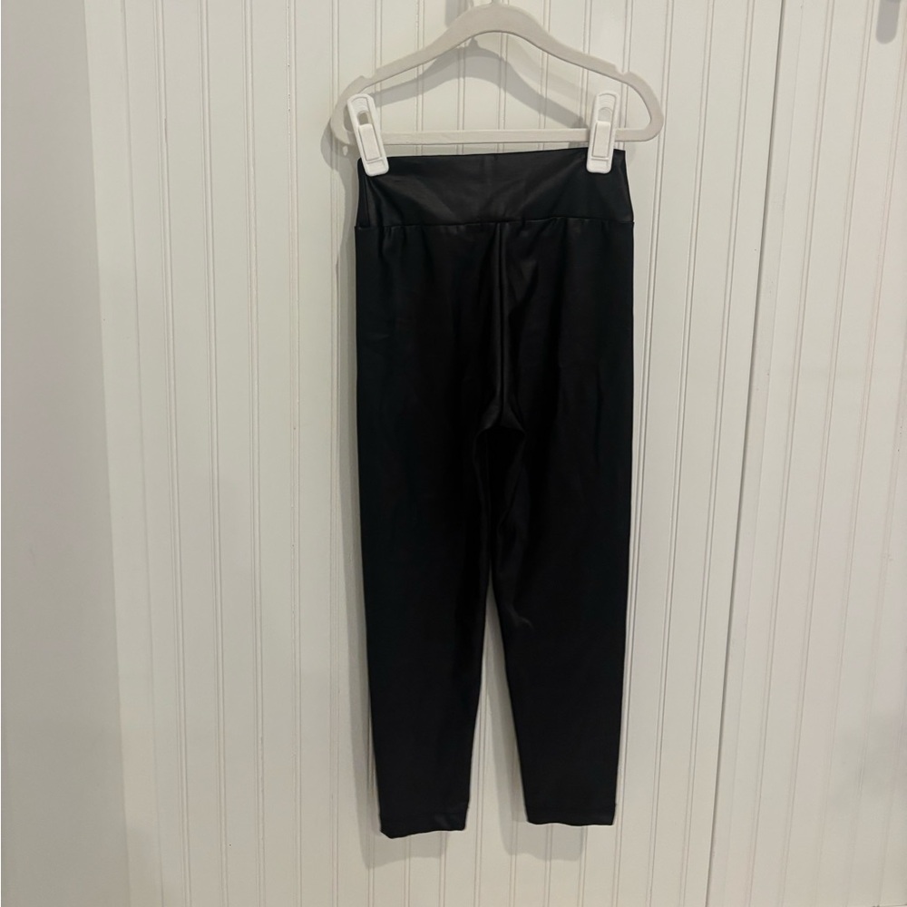 Black Faux Leather Leggings